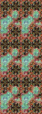 Kahverengi ve nötr renklerde çiçekler. Raster illüstrasyonu. Şirin çiçek elementleri. Çizim.