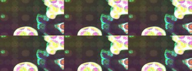 Tekstil için figür. Yapraklı çizim şekli. Şirin, zarif çiçekler Raster illüstrasyonu. Davetiye ve kartpostal tasarımı için dekoratif çiçek unsurları. Poster veya kapak için arkaplan.