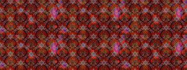 Zarif, parlak ve eskiz kahverengi ve kırmızı çiçek desenli tasarım. Raster. Sabıka baskıları, bebek kıyafetleri, duvar kâğıtları, paket kutuları vb..