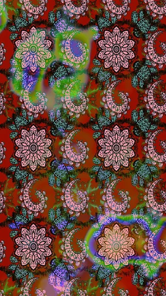 Çiçek desenli eskiz, yaz çiçekleri. Kahverengi ve yeşil renkli çiçekler. Renkli Bahar Teması eskiz kalıbı. Düz Çiçek Elementleri Tasarımı.