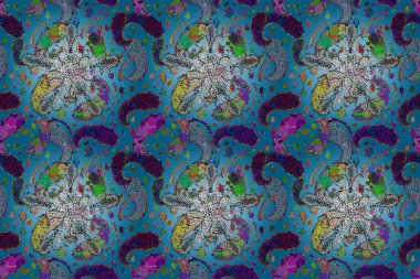 Çiçekli karalama şeklinde Raster çiçek deseni. Hoş renklerde çiçekler. Nazik, narin çiçek arkaplanı.