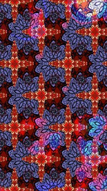 Raster illüstrasyonundaki çiçek desenli çizim. Renkli Bahar Teması eskiz kalıbı. Düz Çiçek Elementleri Tasarımı. Mor renkte çiçekler.