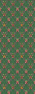 Sabıka fotoğraflarında, bebek kıyafetlerinde, duvar kâğıtlarında, paket kutularında falan kullanılabilir. Raster. Zarif, parlak ve eskiz yeşil ve gri çiçek desenli tasarım.