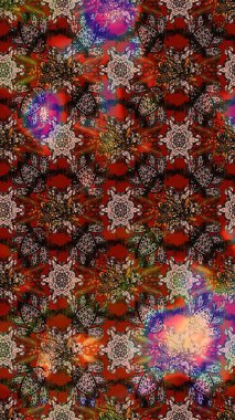 Çiçek arkaplan. Raster illüstrasyonu. Kahverengi ve kırmızı renklerde. Suluboya çiçek buketi. Çiçekli tebrik kartı. Doğum günü kartı ya da düğün davetiyesi.