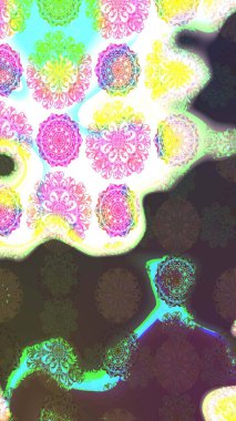 Moda baskıları için zarif bir şablon. Çiçekli yaz çiçekleri. Kusursuz. Küçük çiçekte güzel bir desen. Küçük renkli çiçekler. Motley illüstrasyonu.