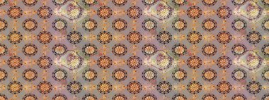 Raster deseni. Botanik çizim kalıbı. Suluboya etkisi. Organik elementler.