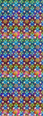 Yumuşak fayans. Paketleme, tekstil, duvar kâğıdı için çiçek eskizi. Klasik çiçek desenli. Yumuşak pamuk tasarımı. Raster taze dokusu.