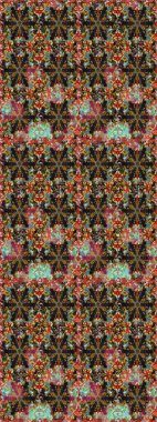 Yumuşak, bahar çiçekleri kahverengi ve gri renklerde. Yaprak ve çiçeklerin suluboya resimleri, kahverengi ve gri renkler üzerine çizimler. Raster illüstrasyonu.