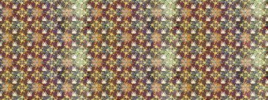 Kumaş, duvar kağıdı ve kağıt üzerine baskı yapmak için gelişen arka plan. Raster illüstrasyonu. Moda arka planında parlak buketler. Eski usul küçük çiçekli şirin bir eskiz deseni..