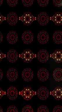 Renkli unsurlarla hareketli arka plan görüntüleri. Çiçekler. Eski model. Bayrak tarzı. Video kaydı. Şablon. Döngü. Kusursuz.. 