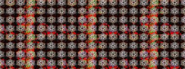 Elle çizilmiş sonbahar çiçeği deseni. Siyah ve kahverengi renkte çiçekler. Renkli siyah ve kahverengi çizim kalıpları. Tekstil ve kapak tasarımı için mükemmel. Doodle tarzı.