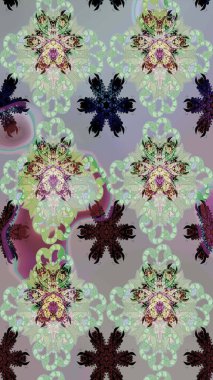 Klasik çiçek desenli. Yumuşak pamuk tasarımı. Raster 'ın taze dokusu. Paketleme, tekstil, duvar kâğıdı için çiçek eskizi. Yumuşak kiremit.