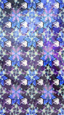 Modaya uygun kumaş deseni. Raster illüstrasyonu. Küçük çiçekteki sevimli çiçek deseni. Tony 'nin kumaş desenini çiz.