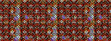 Düz Çiçek Elementleri Tasarımı. Renkli Bahar Teması eskiz kalıbı. Çiçekli çiçek deseni, suluboya. Kahverengi ve kırmızı renkte çiçekler. Raster illüstrasyonu.