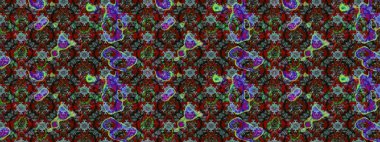 Raster suluboya çiçek deseni, narin çiçekler, kahverengi ve gri çiçekler, tebrik kartı şablonu. Güzel kumaş deseni.