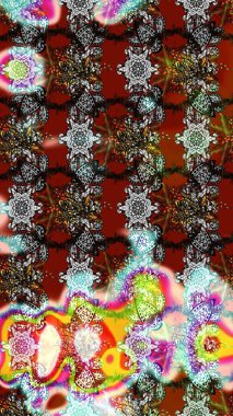 Eski model. Moda baskısı. Dekorasyon ve tasarım için güzel bir desen. Suluboya çizim kalıbı. Çiçeğin suluboya çizimlerinin zarif deseni.