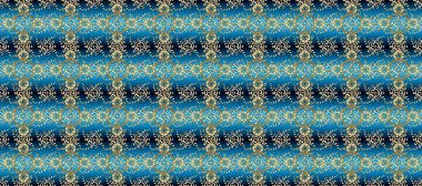 Parlak dantel, stilize çiçekler, şal desenli. Mavi üzerinde kusursuz desen, altın elementli siyah renk. Raster. Kusursuz altın desenli bukleler. Doğu tarzı arabesk. Zarif altın deseni aç