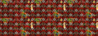 Tekstil, kumaş, kapaklar, duvar kağıtları, baskı, naylon, koleksiyon defteri, örgü, dekupaj için güzel bir eskiz. Küçük kahverengi ve kırmızı çiçeklerle oldukça kaliteli besin torbası deseni.