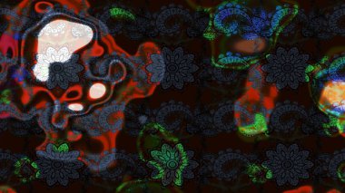 Suluboya, elle çizilmiş. Raster hisseleri. Eskiz arkaplan modeli. Çiçekler siyah ve gri üzerine.