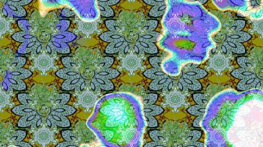 Raster illüstrasyonu. Bahar çiçekleriyle güzel bir çiçek deseni çizmişsin. Güzel kumaş deseni.