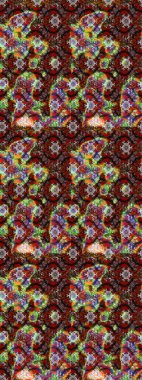 Tatil havası. Nazik romantik baskı. Raster güzel bir çiçek deseni çizmiş. Kahverengi ve kırmızı renkte çiçekler. Bahar mevsimi.