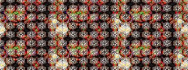 Çiçekli bahar çiçekleri. Motley illüstrasyonu. Küçük çiçekte güzel bir desen. Küçük renkli çiçekler. Moda baskıları için zarif bir şablon.