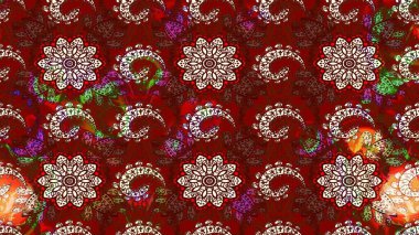 Eskiz modeli etnik tasarım. Çiçekleri, deniz kabukları, mandalaları ve suluboya efektleriyle donanma geçmişi. Yatak çarşafları, ceket, paket tasarımı, kumaş ve moda kavramları için tekstil baskısı.