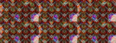 Şirin, zarif çiçekler Raster illüstrasyonu. Yapraklı çizim şekli. Davetiye ve kartpostal tasarımı için dekoratif çiçek unsurları. Tekstil için figür. Poster veya kapak için arkaplan.