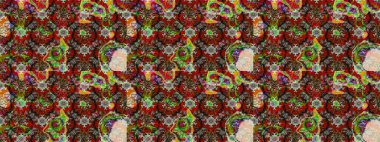 Raster Güzel kumaş deseni. Raster suluboya deseni, narin çiçekler, kırmızı ve kahverengi çiçekler, tebrik kartı şablonu..