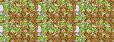 Çiçekli bahar çiçekleri. Küçük çiçekte güzel bir desen. Robot resim. Küçük renkli çiçekler. Motley illüstrasyonu. Moda baskıları için zarif bir şablon.