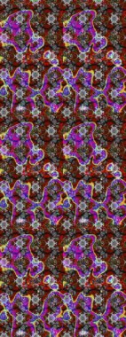 Nazik, narin çiçek arkaplanı. Çiçekli karalama şeklinde Raster çiçek deseni. Gri ve kahverengi renkte çiçekler.