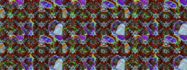 Kırmızı ve kahverengi renkte güzel çiçekli eskiz deseni, suluboya çiçek deseni, duvar kağıdı, kart ya da kumaş için fayanslı. Raster..