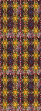 Raster illüstrasyonu. Güzel kumaş deseni. Kusursuz çiçek deseni. Renkli Bahar Temalı Kusursuz Arkaplan. Düz Çiçek Elementleri Tasarımı. Asya tekstil tarzında.