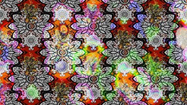 Gri ve nötr renkte çiçekler. Raster illüstrasyonu. Çiçek desenli eskiz, vuruşlar, sıçramalar, yaz çiçekleri..