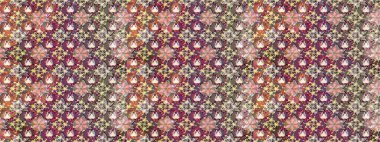 Tekrar eden çiçek arkaplanı, zarif kahverengi ve nötr çiçek duvar kağıdı. Kahverengi ve nötr renkler üzerine çiçek desenli çizimler, el yapımı papatyalar, papatyalar..