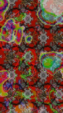 Sevimli küçük çiçek desenle. Raster resim. Çiçek desenli çiçek ve yaprakları ile.