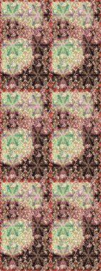 Bahar çiçekleriyle güzel bir çiçek deseni çizmişsin. Raster illüstrasyonu. Güzel kumaş deseni.