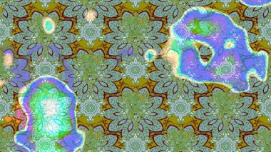 Sketch Colour Spring Theme eskiz kalıbı. Sevimli çiçek raster deseni. Düz Çiçek Elementleri Tasarımı. Yeşil ve mavi renkte çiçekler.