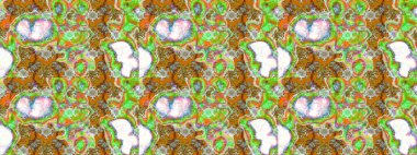 On green and neutral colors. Beautiful fabric pattern. Sketch Floral Pattern in Raster illustration. Raster illustration.