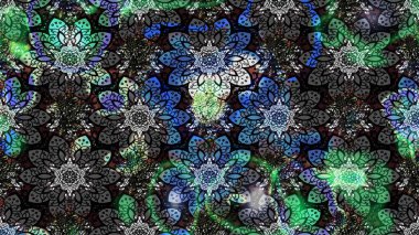 Gri ve siyah renkli çiçekler. Düz Çiçek Elementleri Tasarımı. Raster illüstrasyonundaki çiçek desenli çizim. Renkli Bahar Teması çizim şablonu.