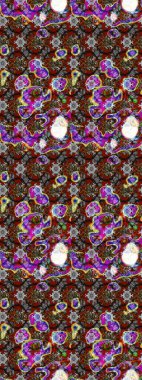 Tekstil için figür. Davetiye ve kartpostal tasarımı için dekoratif çiçek unsurları. Poster ya da kapak için arka plan. Şirin, zarif çiçekler Raster illüstrasyonu. Yapraklı çizim deseni.