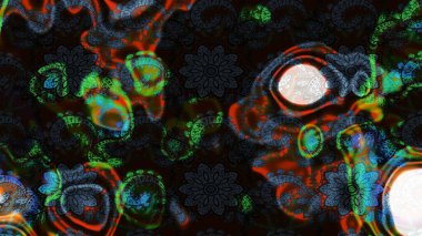 Sketch Colour Spring Theme eskiz kalıbı. Düz Çiçek Elementleri Tasarımı. Siyah ve gri renkli çiçekler. Sevimli çiçek raster deseni.