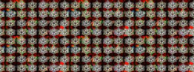 Yatak çarşafları, ceket, paket tasarımı, kumaş ve moda kavramları için tekstil baskısı. Çiçekleri, deniz kabukları, mandalaları ve suluboya efektleriyle donanma geçmişi. Çizim kalıbı etnik tasarım.