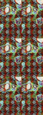 Sketch flowers pattern. Raster illustration. Colour Spring Theme sketch pattern Background. Flowers on brown and neutral colors. Flat Flower Elements Design. In asian textile style.