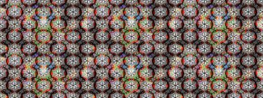 Gri ve nötr renkte çiçekler. Raster illüstrasyonunda çiçek deseni çizimi.