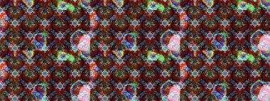 Çiçekli tebrik kartı. Kahverengi ve kırmızı renklerde. Çiçek arkaplan. Doğum günü kartı ya da düğün davetiyesi. Suluboya çiçek buketi. Raster illüstrasyonu.