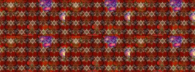 Raster güzel bir çiçek deseni çizmiş. Tatil havası. Kahverengi ve kırmızı renkte çiçekler. Nazik romantik baskı. Bahar mevsimi.