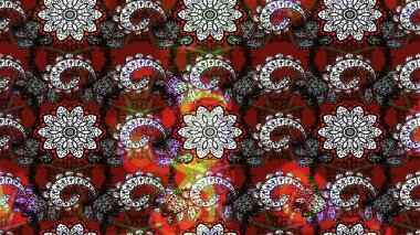 Paket kağıdı için en iyisi. Doğal kozmetik ürünleri, parfüm, çiçekçi dükkanı için bahar ihalesi tasarımı. Karşılama ya da düğün geçmişi olarak kullanılabilir. Gri ve kırmızı lale çiçekli Raster çizim deseni.