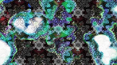 Raster illüstrasyonu. Küçük çiçekteki sevimli çiçek deseni. Güzel karalamalı çiçek desenli çizim. Güzel kumaş deseni.