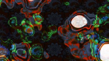 Çiçekli karalama şeklinde Raster çiçek deseni. Yumuşak, bahar çiçekli arka plan. Gri ve siyah renkte çiçekler.